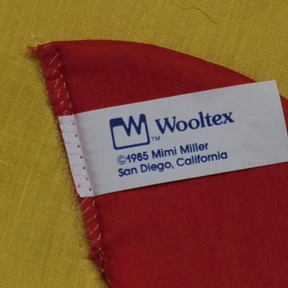 Vintage 1985 Wooltex Mimi Miller Plush Nursery Wall Art Airplane Dump Truck - Picture 4 of 10